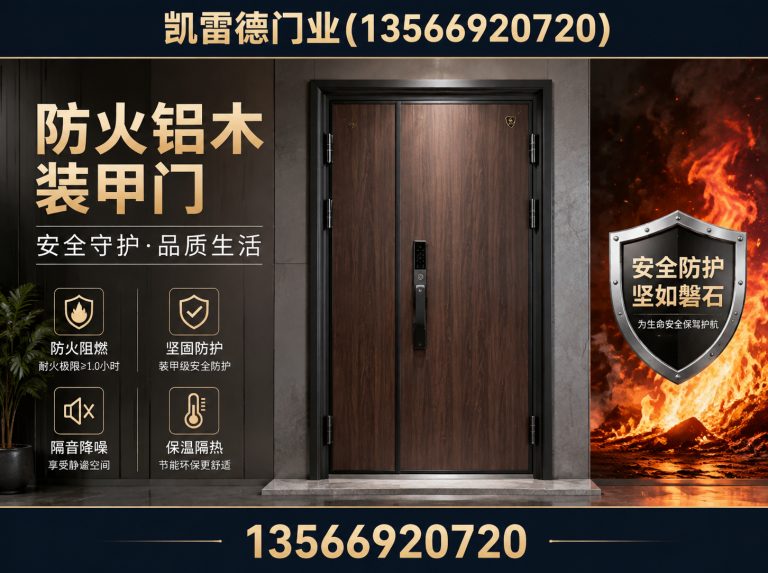 磐安县防火铝木装甲门展示图